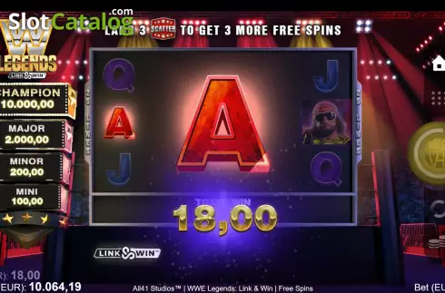 Скрин9. WWE Legends Link & Win слот