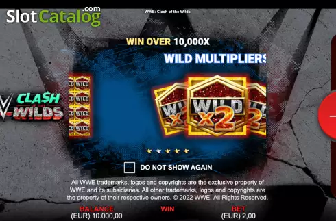Скрин2. WWE: Clash of the Wilds слот