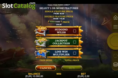 Скрин4. Chests of Gold Power Combo слот