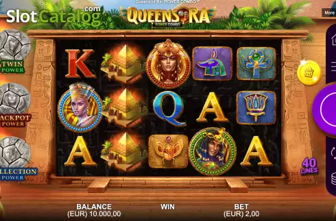 Скрин3. Queens of Ra Power Combo слот