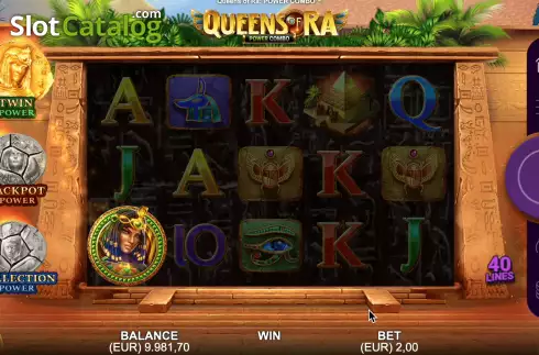 Скрин4. Queens of Ra Power Combo слот