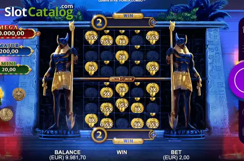 Скрин6. Queens of Ra Power Combo слот