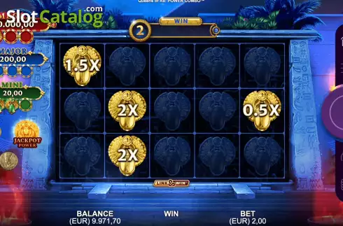 Скрин8. Queens of Ra Power Combo слот