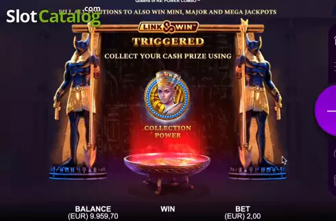 Скрин9. Queens of Ra Power Combo слот