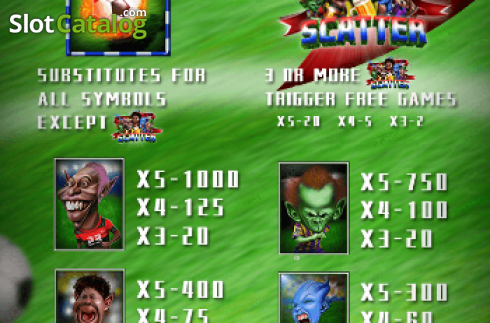 Скрин5. Monster Football слот