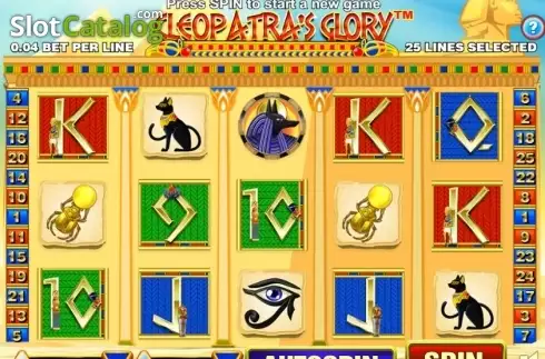 Скрин2. Cleopatras Glory слот