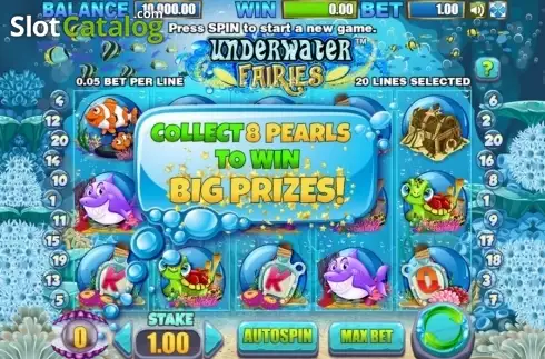 Скрин2. Underwater Fairies слот