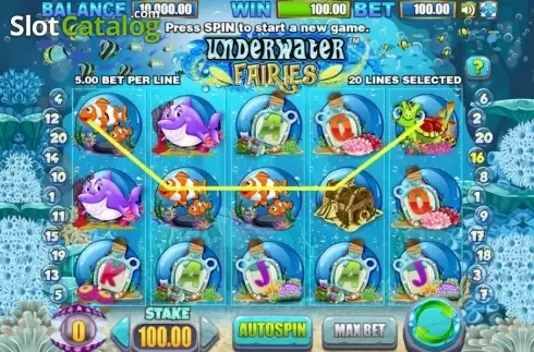 Скрин3. Underwater Fairies слот