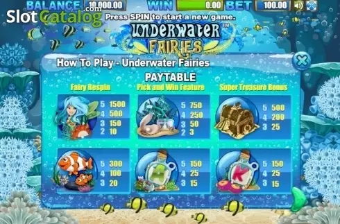 Скрин4. Underwater Fairies слот