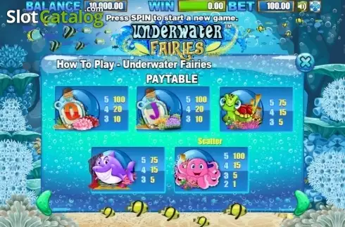Скрин5. Underwater Fairies слот