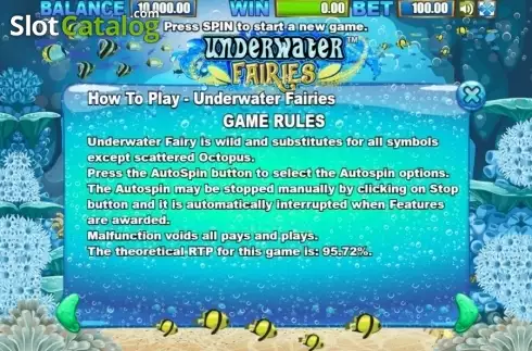 Скрин8. Underwater Fairies слот