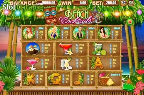 Скрин4. Beach Cocktails слот