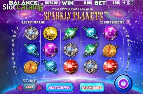 Скрин2. Sparkly Planets слот