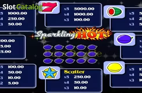 Скрин2. Sparkling Hot слот