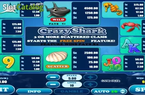 Скрин5. Crazy Shark слот