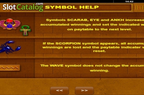 Скрин6. Scarab Treasure слот