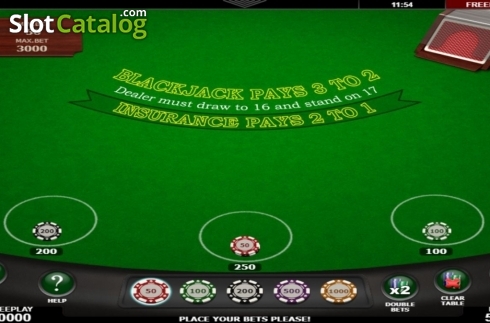 Скрин2. Blackjack (Amatic) слот