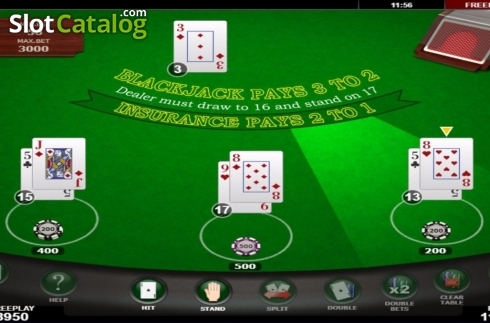 Скрин5. Blackjack (Amatic) слот