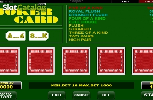 Скрин2. Joker Card Poker (Amatic Industries) слот