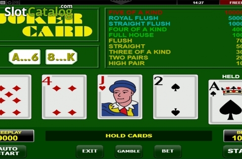 Скрин3. Joker Card Poker (Amatic Industries) слот
