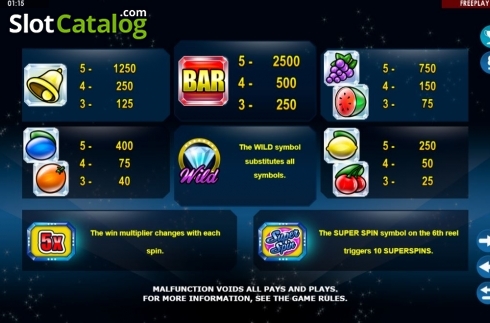 Скрин6. Crystal Fruits (Amatic Industries) слот