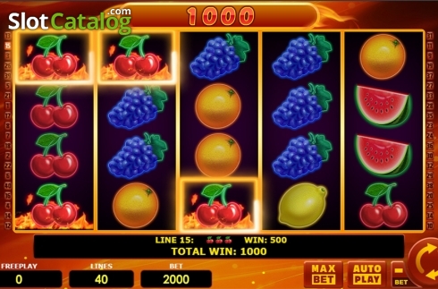 Скрин3. Hot Fruits 40 слот