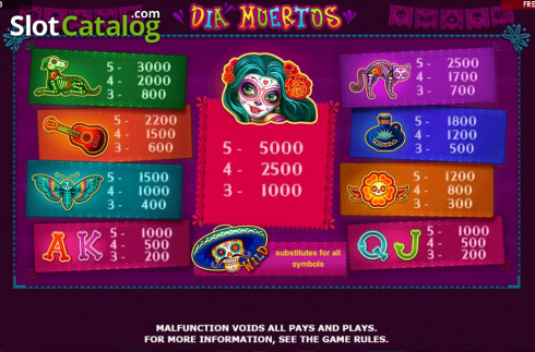 Скрин8. Dia Muertos слот