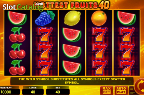 Скрин2. Hottest Fruits 40 слот