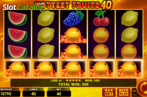 Скрин5. Hottest Fruits 40 слот
