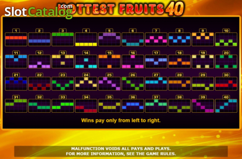 Скрин8. Hottest Fruits 40 слот
