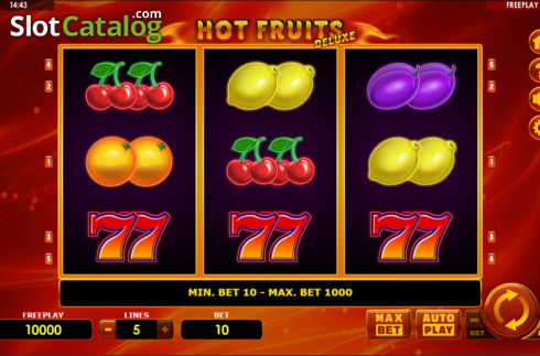 Скрин2. Hot Fruits Deluxe (Amatic Industries) слот