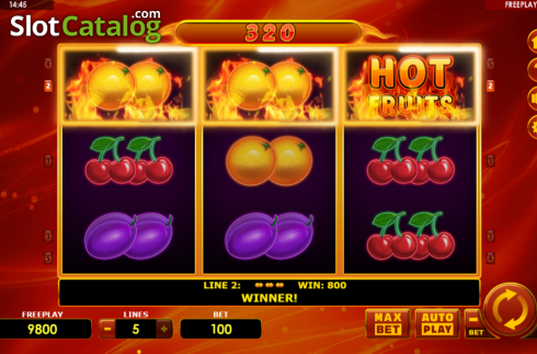 Скрин3. Hot Fruits Deluxe (Amatic Industries) слот