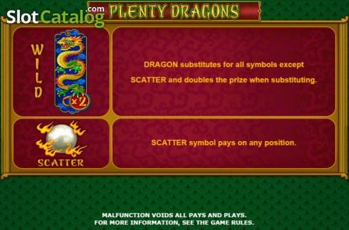 Скрин9. Plenty Dragons слот