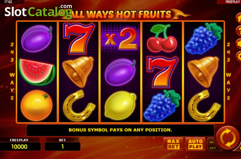 Скрин2. All Ways Hot Fruits слот