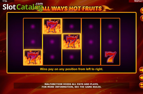 Скрин7. All Ways Hot Fruits слот