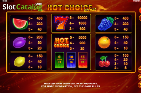 Скрин6. Hot Choice Deluxe слот