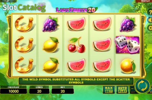 Скрин2. Lady Fruits 20 слот