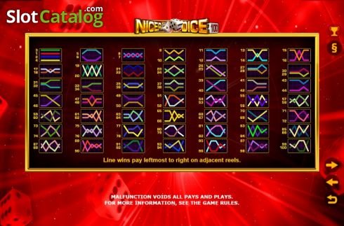 Скрин7. Nicer Dice 100 слот