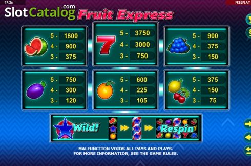 Скрин6. Fruit Express (Amatic Industries) слот