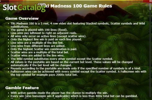 Скрин9. Tiki Madness 100 слот