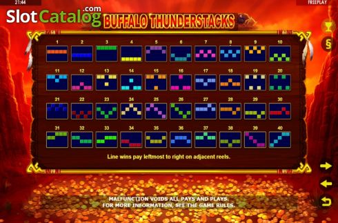 Скрин7. Buffalo Thunderstacks слот