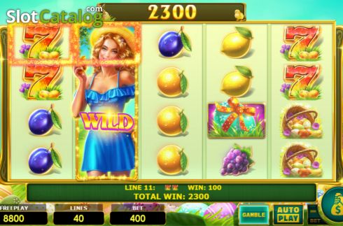 Скрин3. Lady Fruits 40 Easter слот