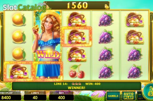 Скрин4. Lady Fruits 40 Easter слот