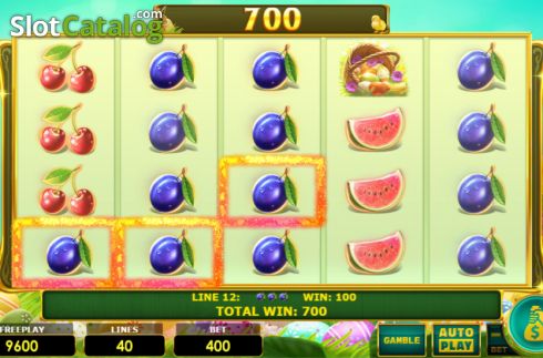 Скрин5. Lady Fruits 40 Easter слот