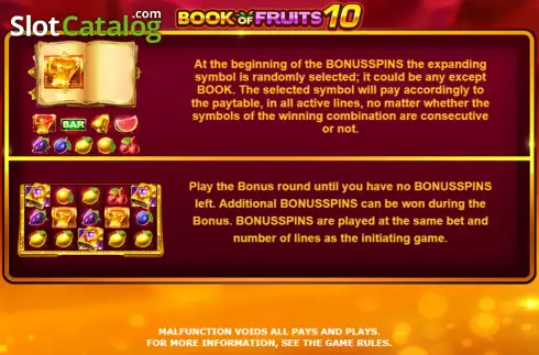 Скрин7. Book of Fruits 10 слот
