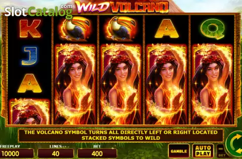 Скрин2. Wild Volcano (Amatic Industries) слот