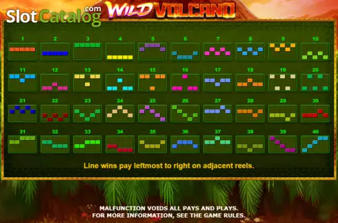 Скрин8. Wild Volcano (Amatic Industries) слот