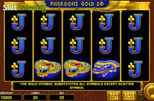 Скрин2. Pharaohs Gold 20 слот