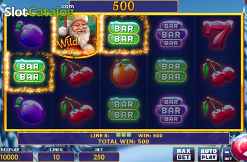 Скрин4. Santas Fruits слот