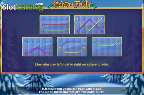 Скрин7. Santas Fruits слот